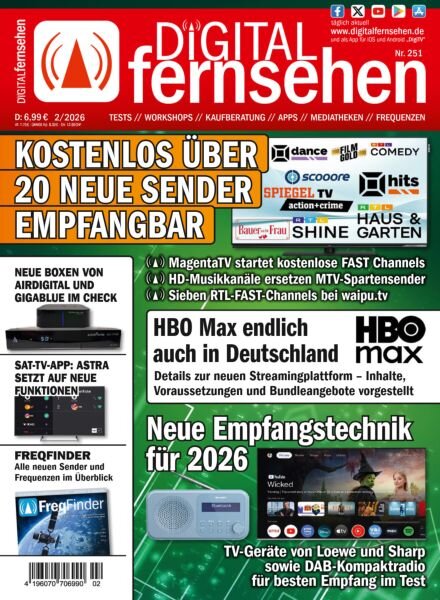 Digital Fernsehen – Ausgabe 2 2026 Cover