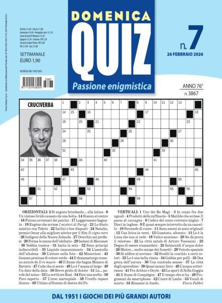 Domenica Quiz – 26 Febbraio 2026 Cover