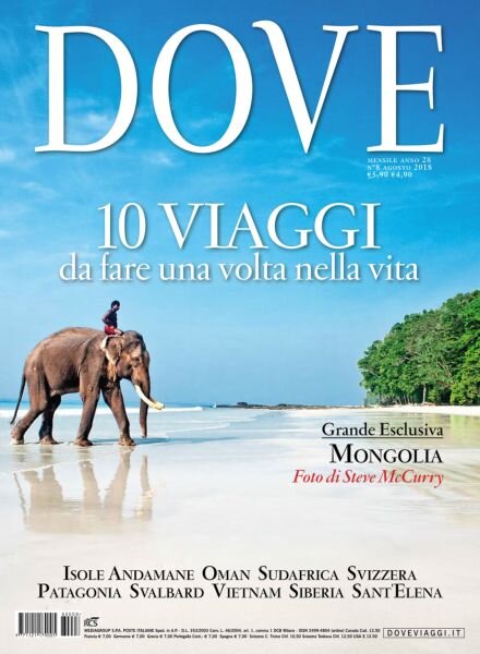 Dove – Agosto 2018 Cover