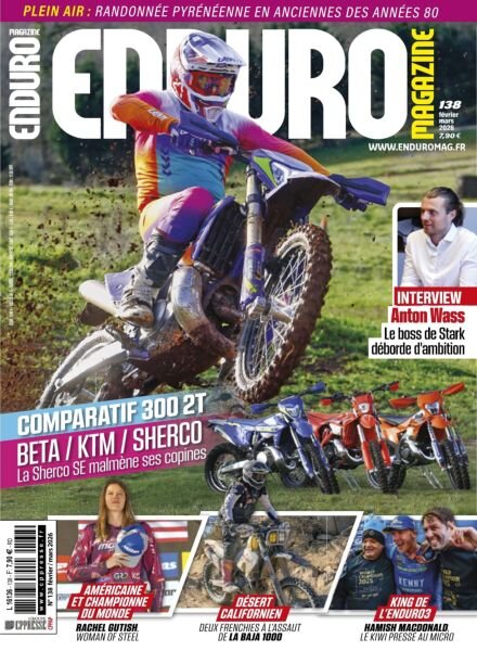Enduro Magazine – Fevrier-Mars 2026 Cover