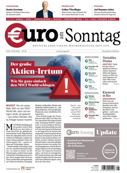 Euro am Sonntag – 13 Februar 2026 Cover