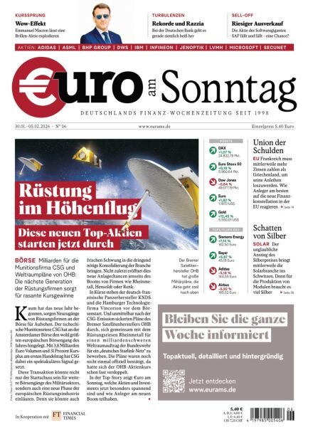 Euro am Sonntag – 30 Januar 2026 Cover