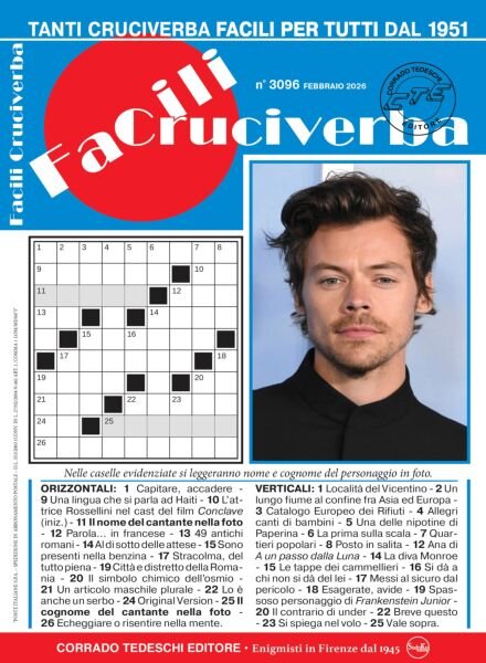 Facili Cruciverba – Febbraio 2026 Cover