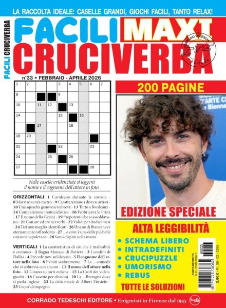 Facili Cruciverba – Febbraio-Aprile 2026 Cover