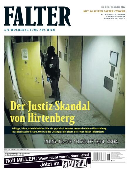 Falter Magazin – 28 Januar 2026 Cover