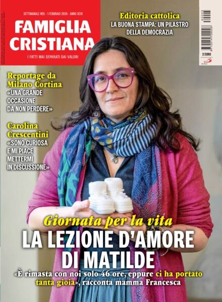 Famiglia Cristiana – 1 Febbraio 2026 Cover
