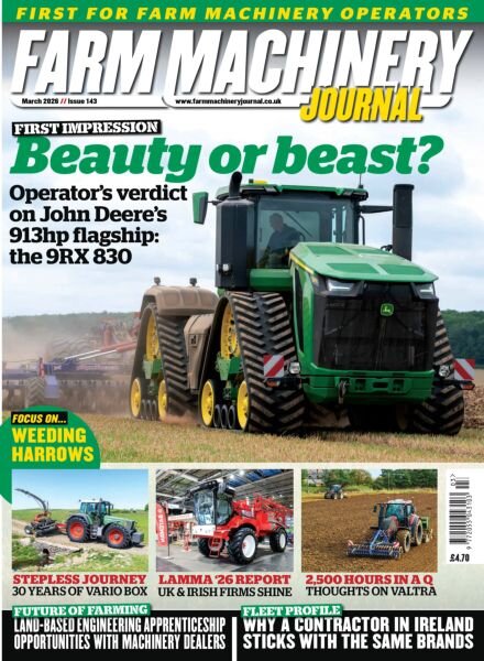 Farm Machinery Journal – March 2026 Cover