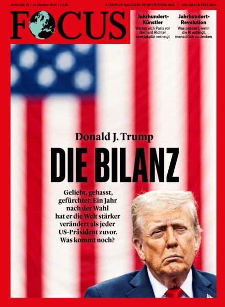 Focus Magazin – 31 Oktober 2025 Cover