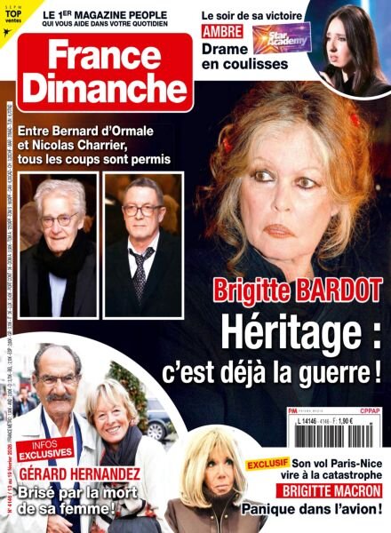 France Dimanche – 13 Fevrier 2026 Cover