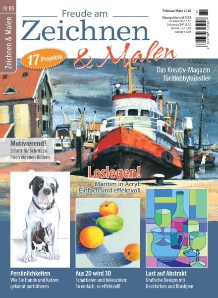 Freude am Zeichnen & Malen – Februar-Marz 2026 Cover