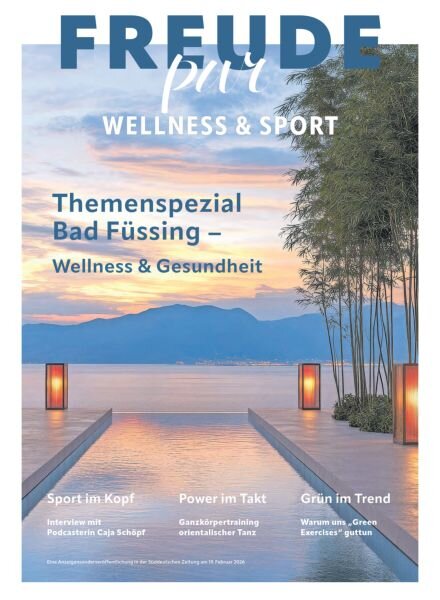 Freude pur Wellness und Sport – Februar 2026 Cover