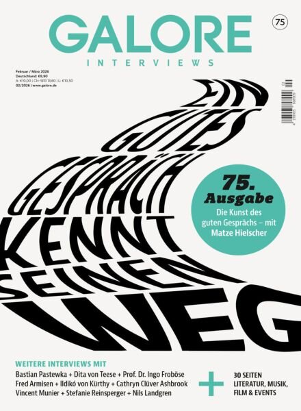 Galore Interviews – Februar-Marz 2026 Cover
