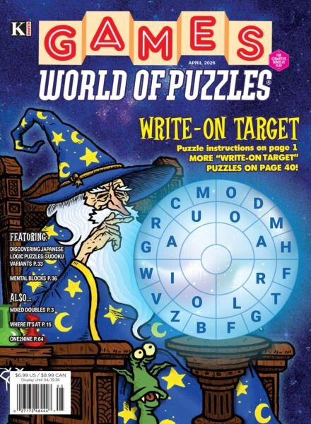 Games World of Puzzles – April 2026 Cover