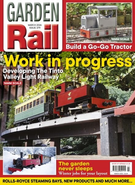 Garden Rail – March 2026 Cover