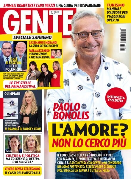 Gente Italia – 21 Febbraio 2026 Cover