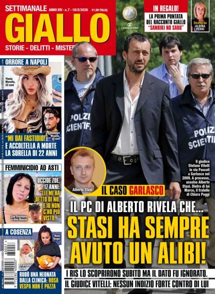 Giallo – 18 Febbraio 2026 Cover