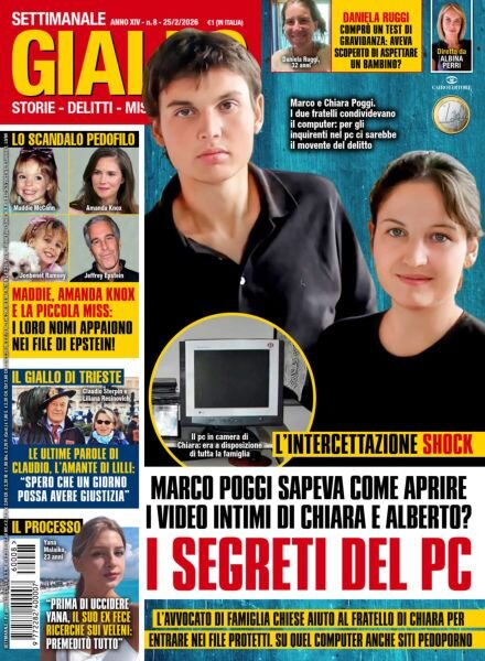 Giallo – 25 Febbraio 2026 Cover