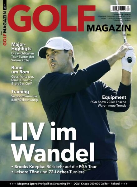 Golf Magazin – Marz 2026 Cover