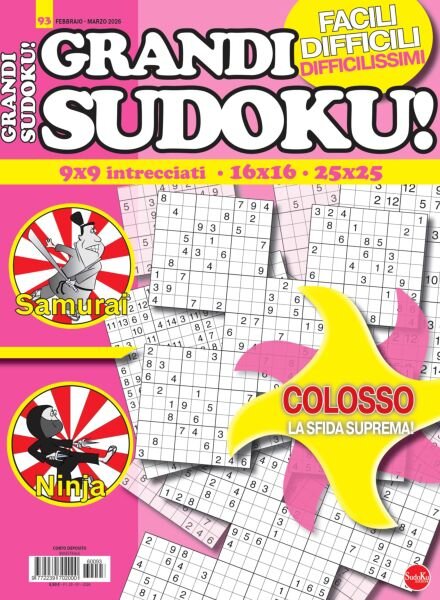 Grandi Sudoku – Febbraio-Marzo 2026 Cover
