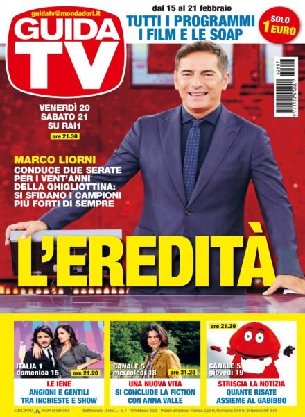 GuidaTV – 10 Febbraio 2026 Cover