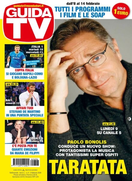 GuidaTV – 3 Febbraio 2026 Cover