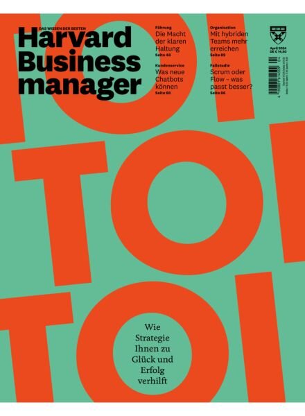 Harvard Business Manager – April 2024 Cover