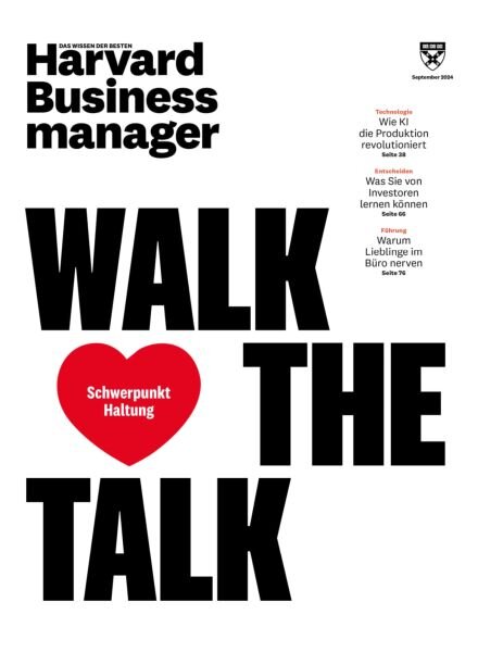 Harvard Business Manager – September 2024 Cover