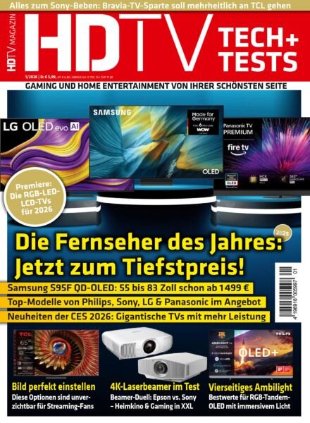 HDTV Magazin – Ausgabe 1 2026 Cover