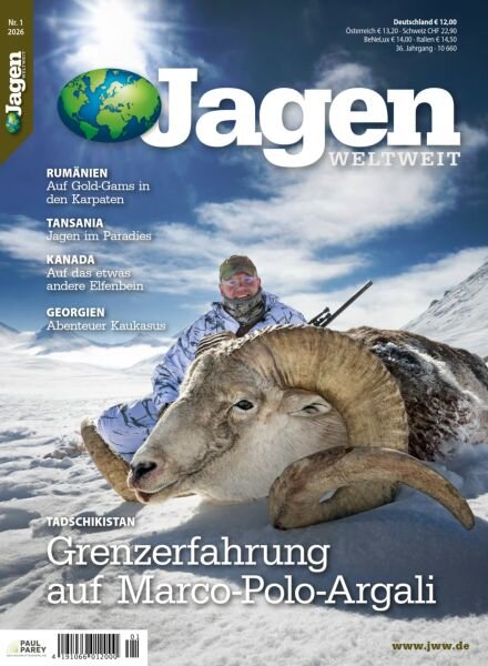 Jagen Weltweit – Nr 1 2026 Cover