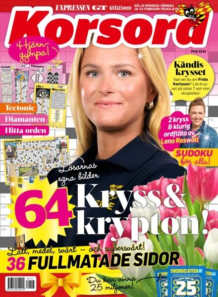 Korsord – 16 Februari 2026 Cover
