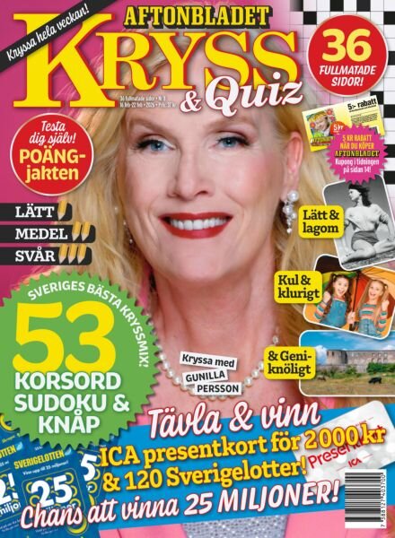 Kryss & Quiz – 16 Februari 2026 Cover