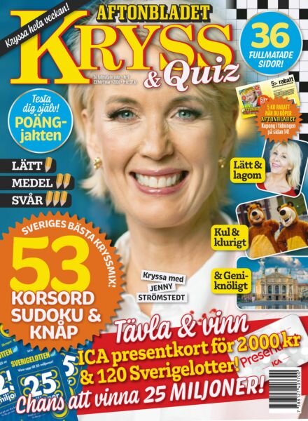 Kryss & Quiz – 23 Februari 2026 Cover