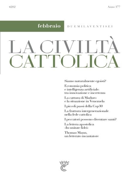 La Civilta Cattolica – Febbraio 2026 Cover