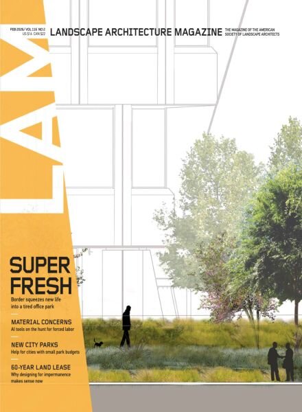 Landscape Architecture Magazine USA – February 2026 Cover