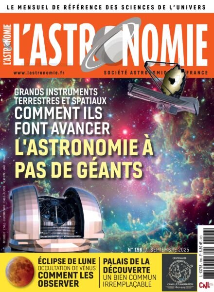 L’Astronomie – Septembre 2025 Cover