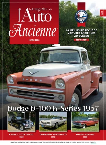 L’Auto Ancienne – Mars 2026 Cover