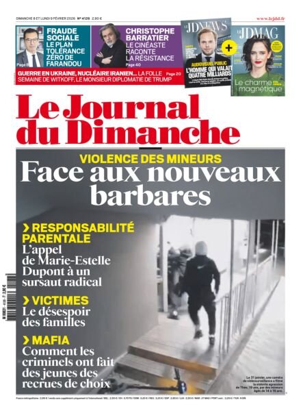 Le Journal du dimanche – 8 Fevrier 2026 Cover
