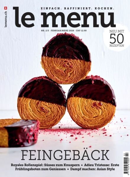 le menu – Februar-Marz 2026 Cover
