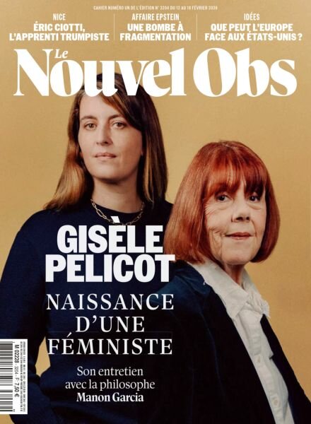 Le Nouvel Obs – 12 Fevrier 2026 Cover