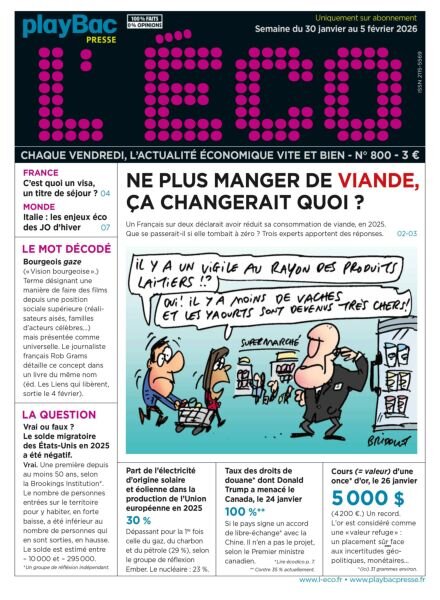 L’eCO – 30 Janvier 2026 Cover