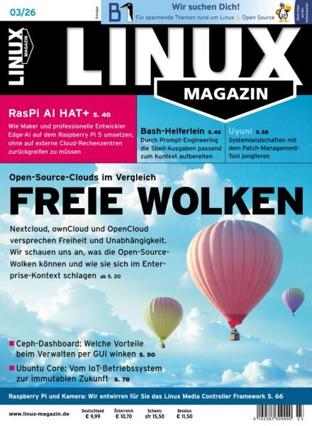Linux-Magazin – Marz 2026 Cover