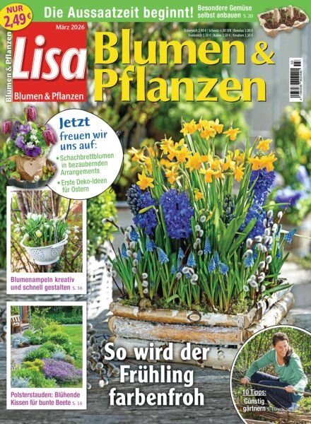 Lisa Blumen & Pflanzen – Marz 2026 Cover