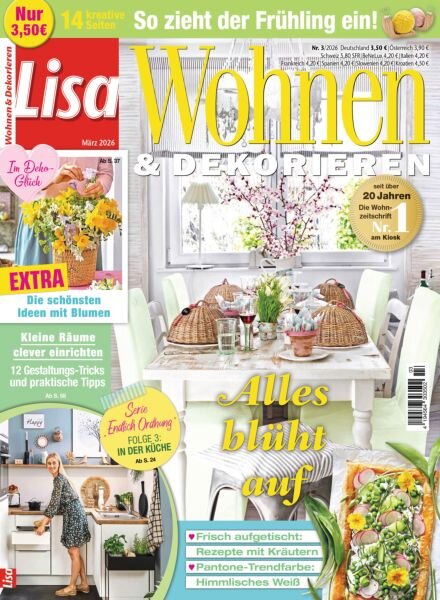 Lisa Wohnen & Dekorieren – Marz 2026 Cover