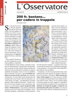 L’Osservatore – 7 Febbraio 2026
