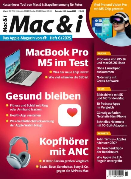 Mac & i – Januar 2026 Cover