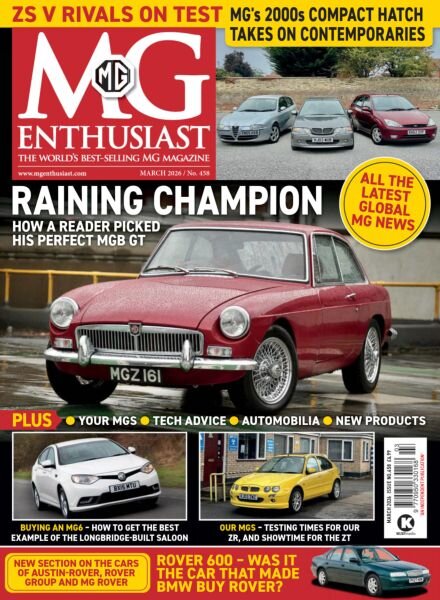 MG Enthusiast – March 2026 Cover