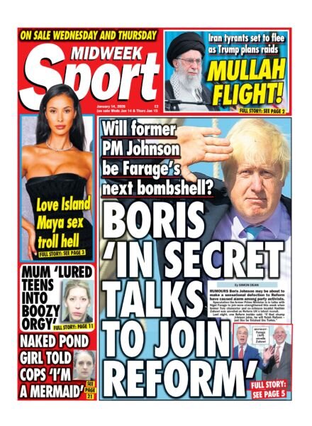 Midweek Sport – 14 January 2026 Cover