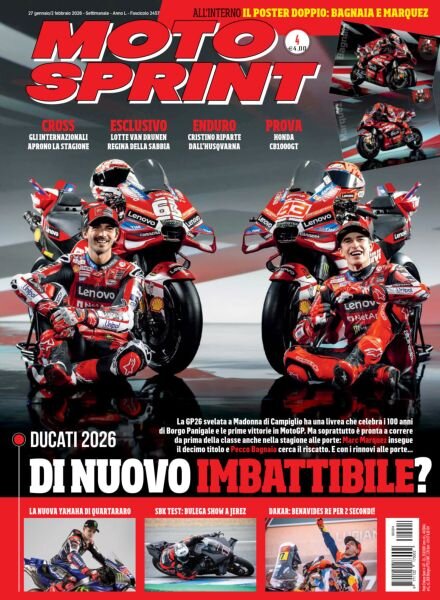 Moto Sprint – 27 Gennaio 2026 Cover