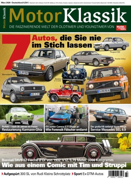 Motor Klassik – Marz 2026 Cover
