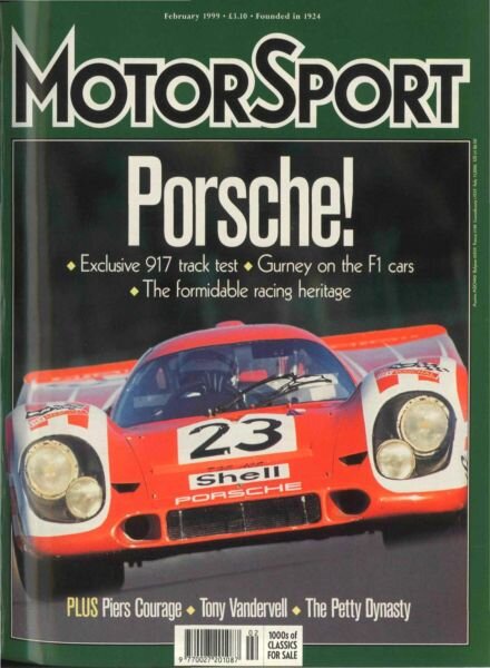 Motor Sport Magazine – February 1999 Cover